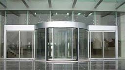 درب اتوماتیک نیم دایره شیشه ای Automatic glass semicircular door